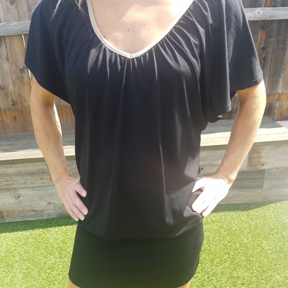 Black Vegas style mini dress